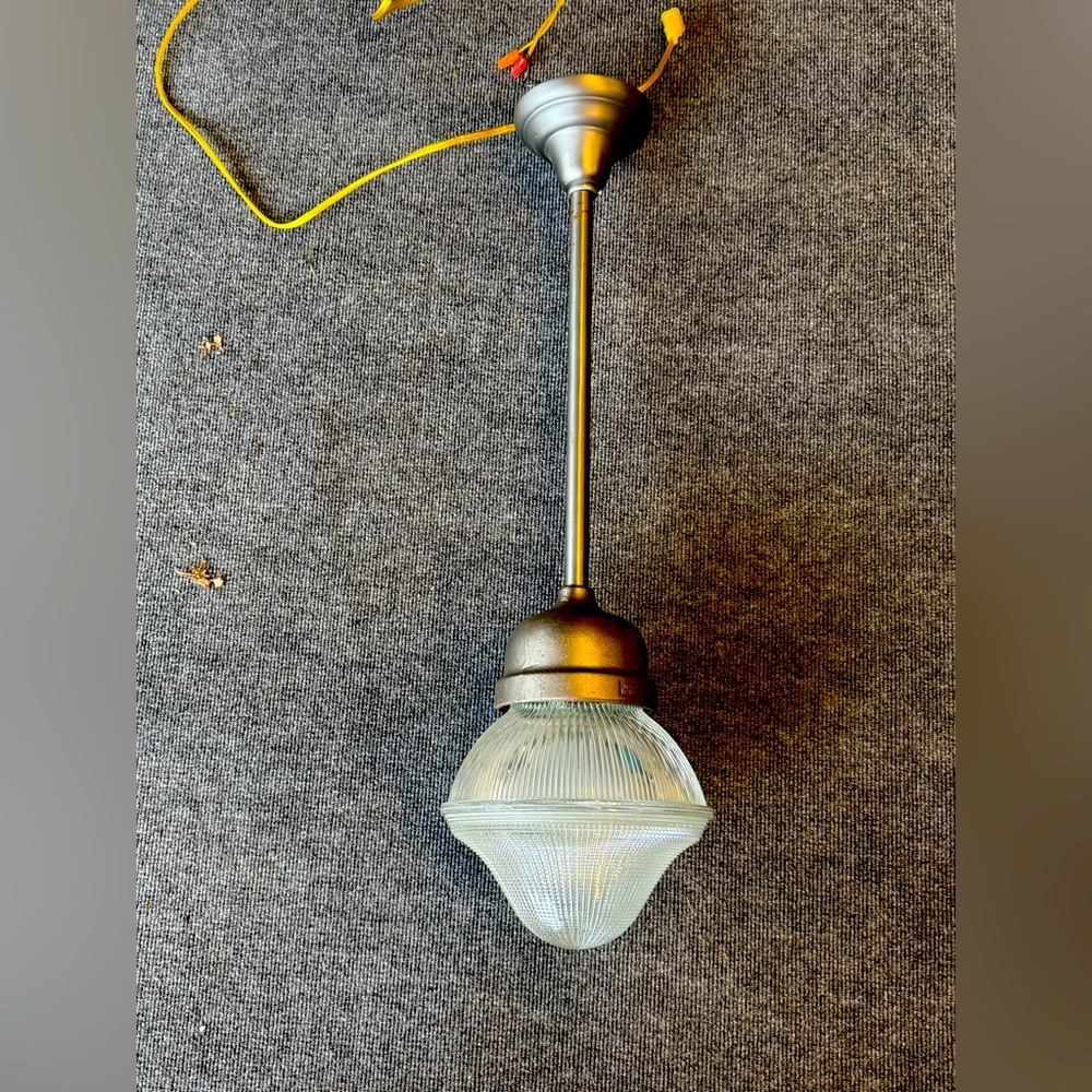 Crouse-Hinds / Holophane Vintage Industrial Light & Fixture Acorn 1920s Antique